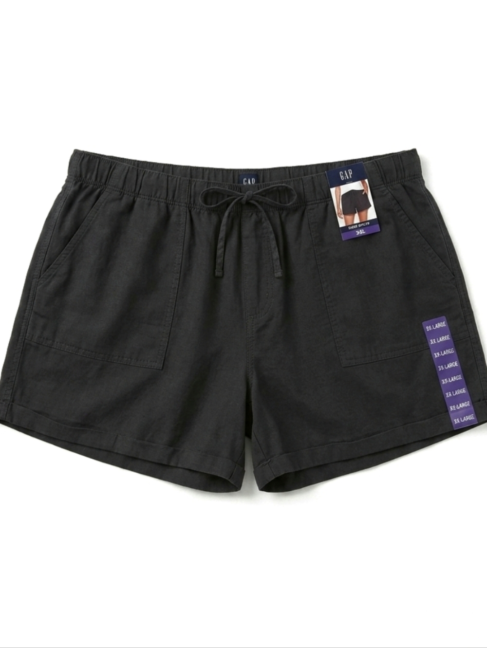 GAP Tencel Shorts in True Black